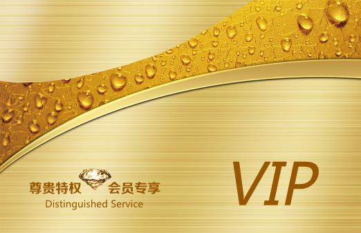 尊贵黄金VIP卡设计模板下载